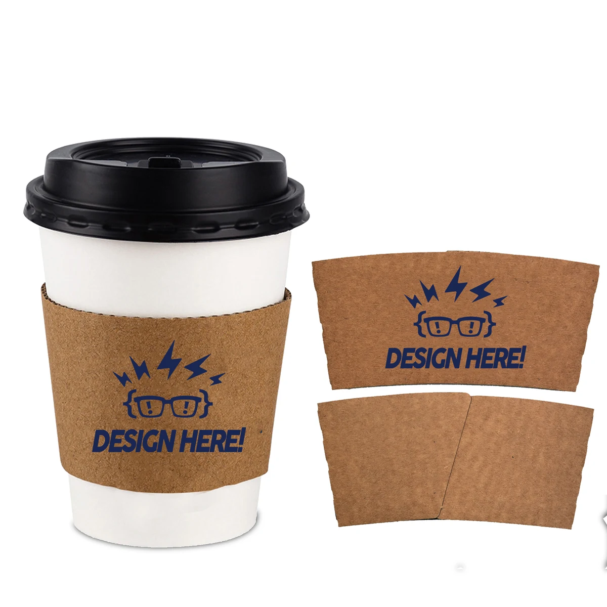 12?C16oz Personalized Coffee Cup Sleeves 1