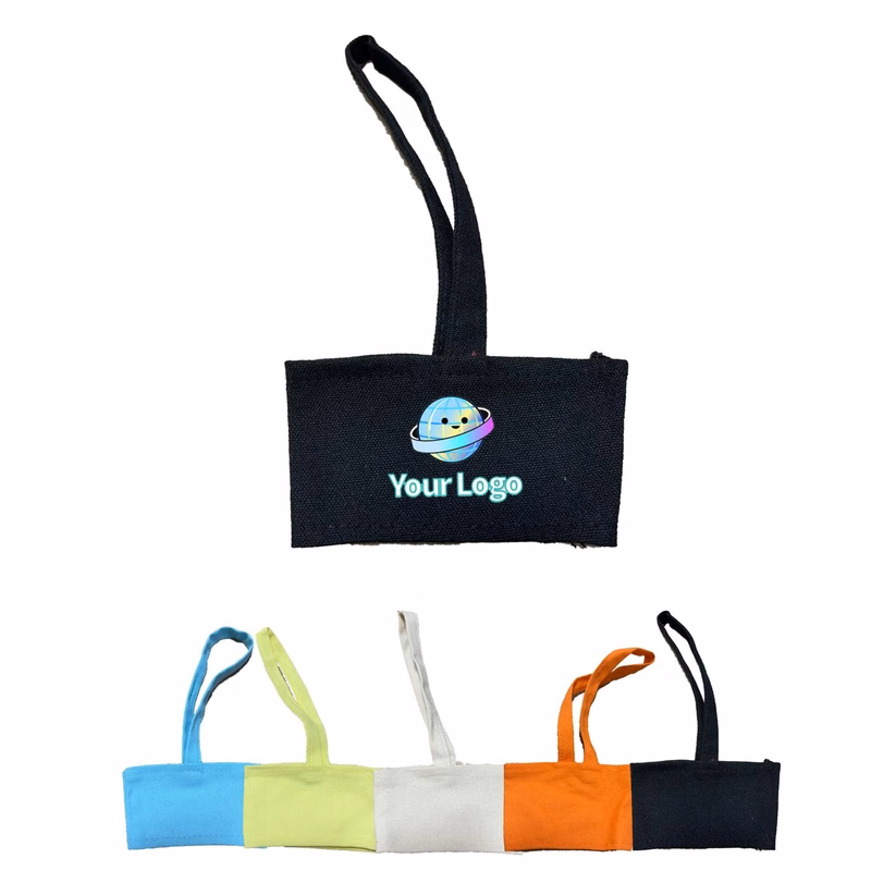 Canvas Drink Sleeve with Strap