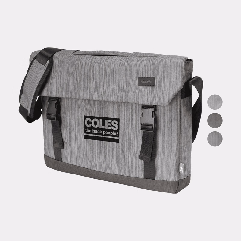 RejuVe® ELEMENT Recycled Heather Modern Sleek Executive Laptop Brief Bag