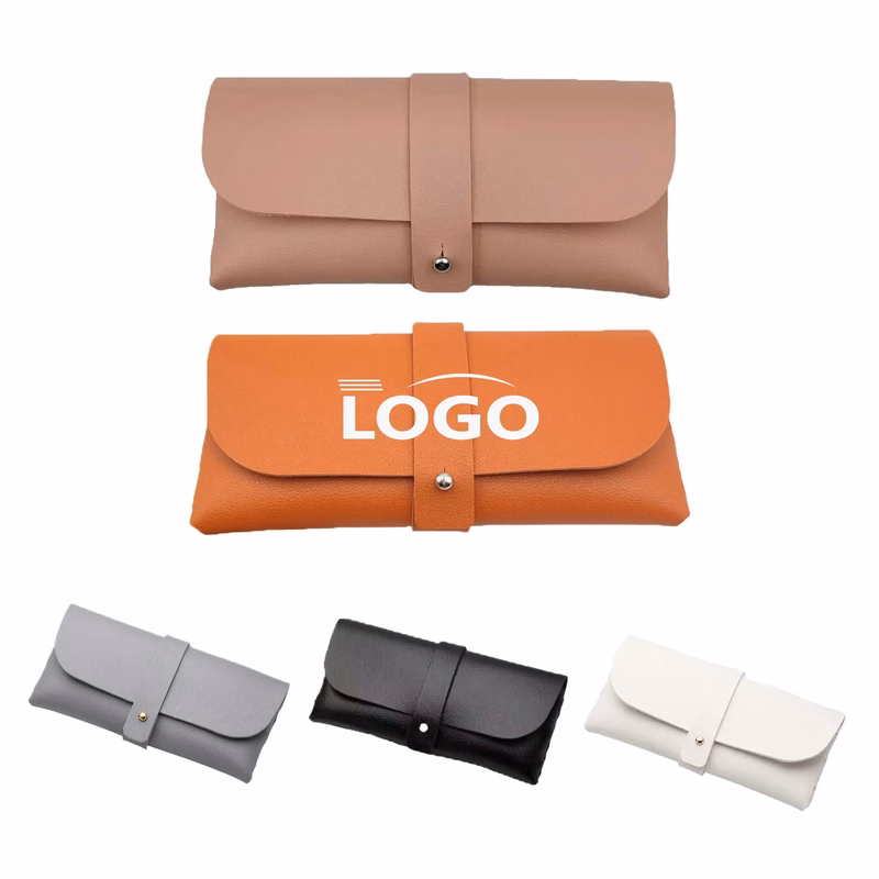 Portable Soft Leather Sunglasses Bag