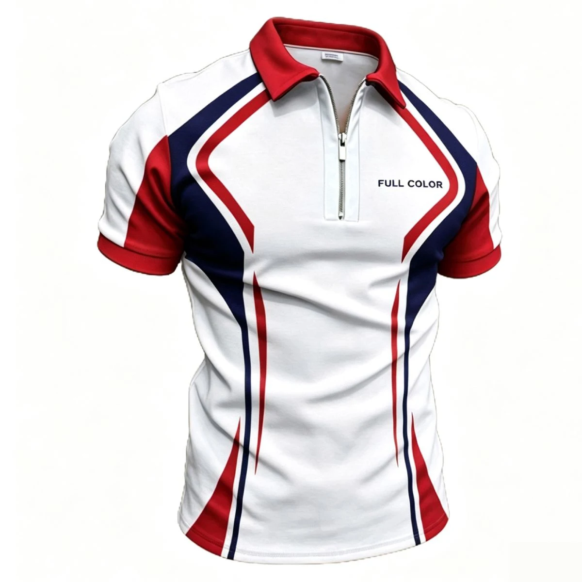 Short Sleeve Half-Zip Performance Polo Shirt 1