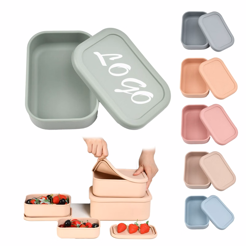 Simple Design Non-Divided Silicone Lunch Box
