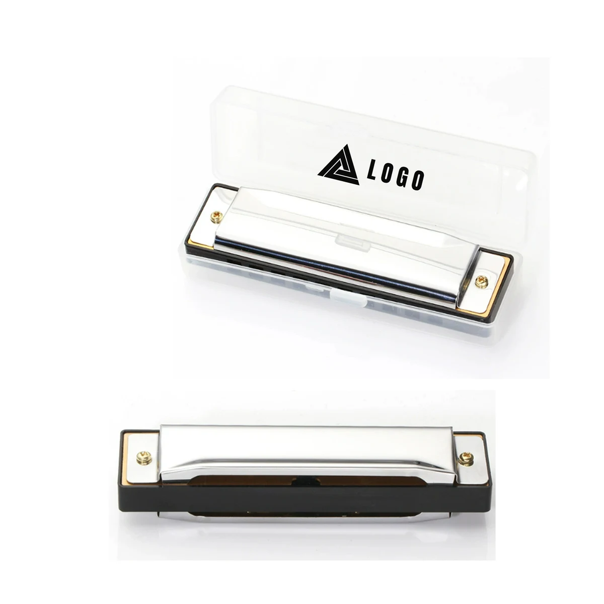 Custom 10 Hole C Key Diatonic Blues Harmonica With Case 1