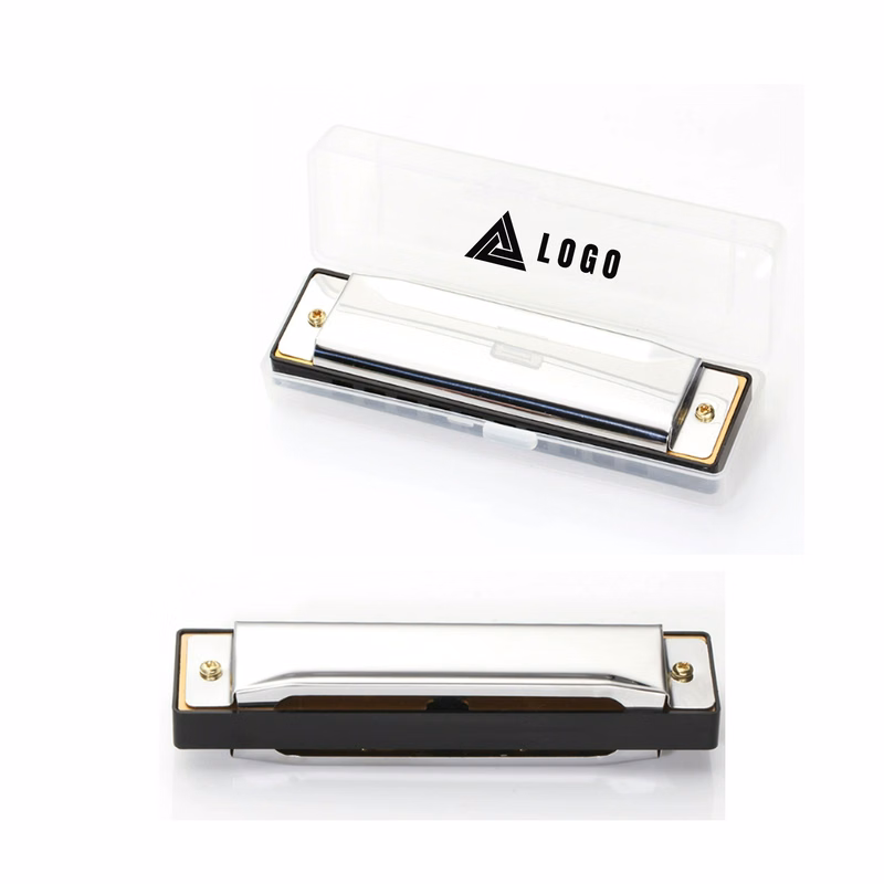 Custom 10 Hole C Key Diatonic Blues Harmonica With Case
