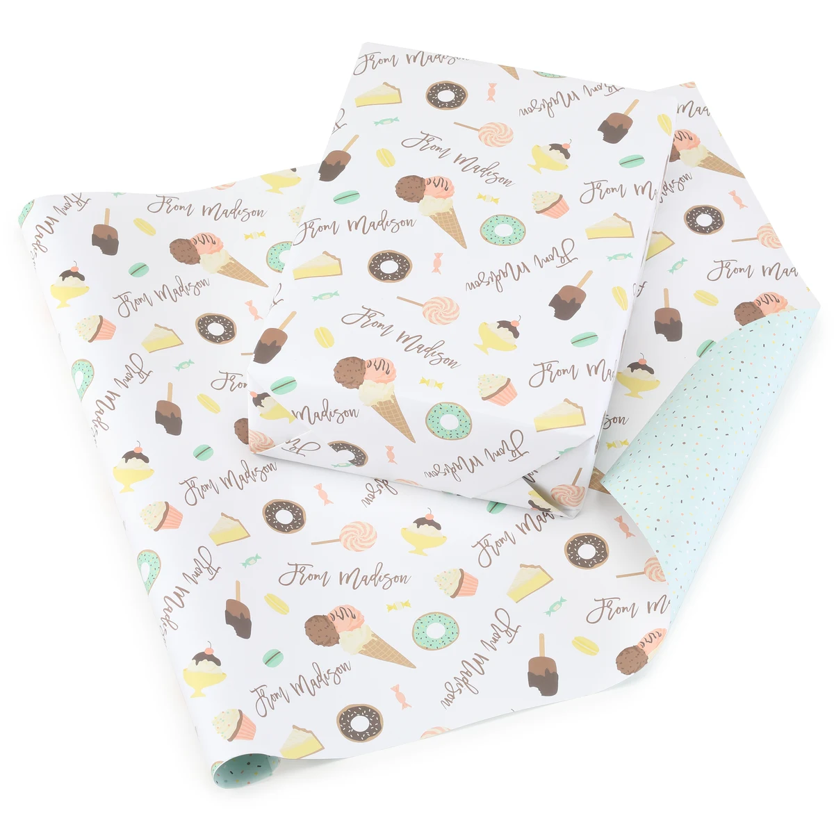 Tasty Treats Reversible Wrapping Paper (28"x20") 1