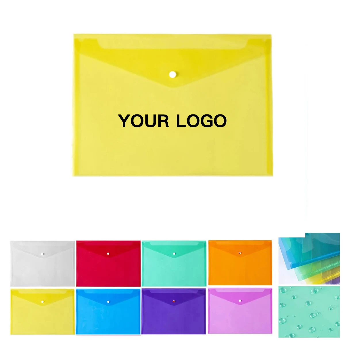 Waterproof Polyester File Folder with Snap Closure 1