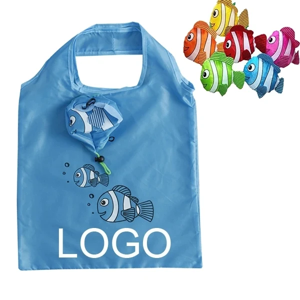 Polyester Folding Cute Fish Shaped Bags 1