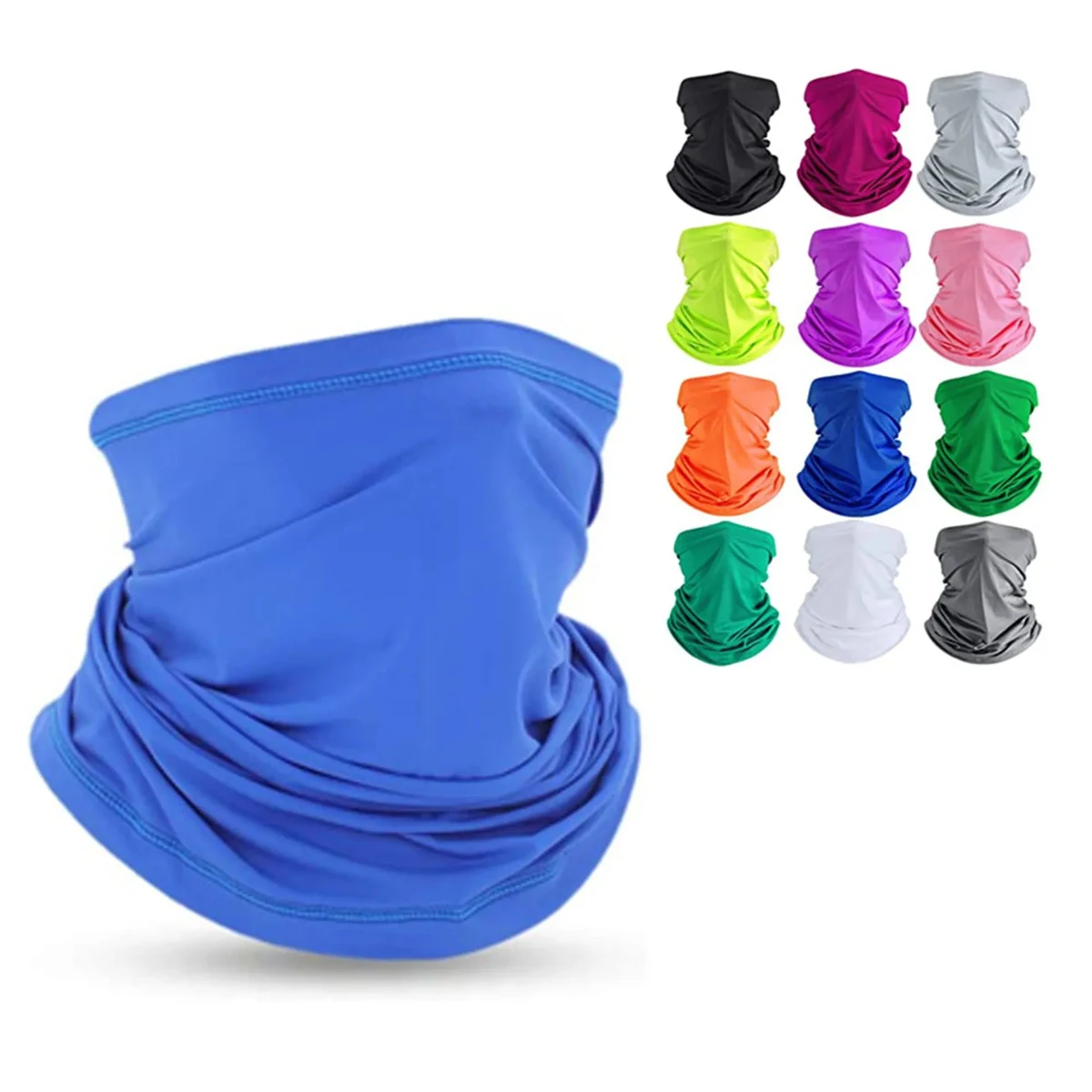 Milk Silk UV Protection Hemmed Neck Gaiter Bandana Scarf 1