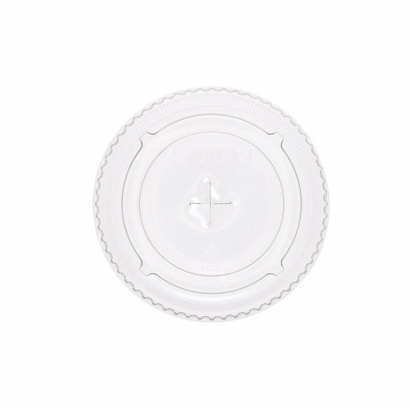 12 oz Soft Sided Cup Straw Slot Lid Clear