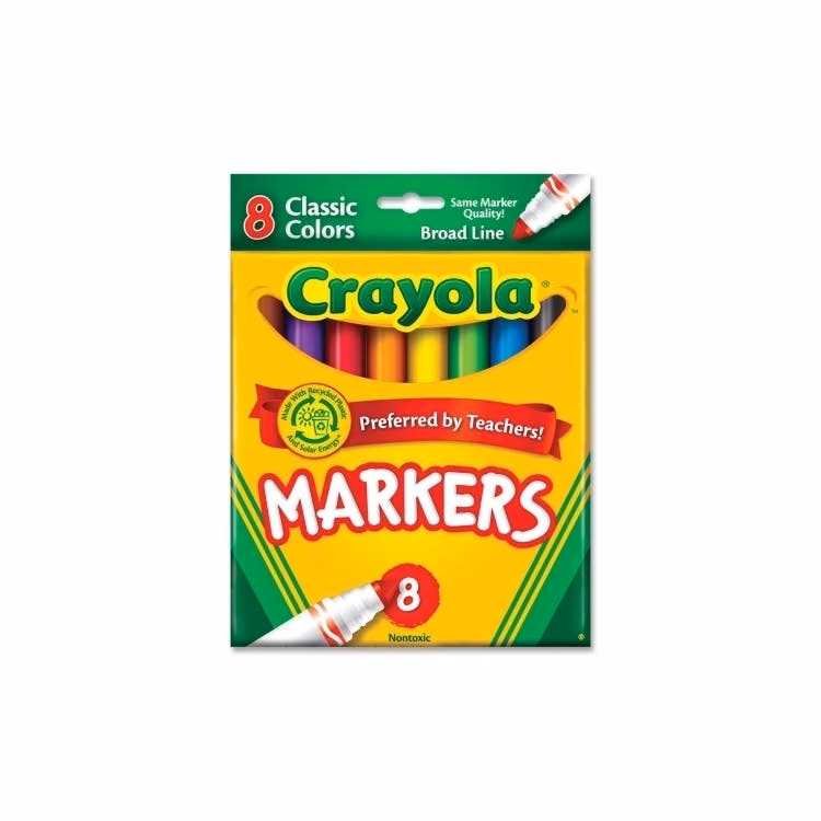 Crayola Classic Markers Broad Line 8ct