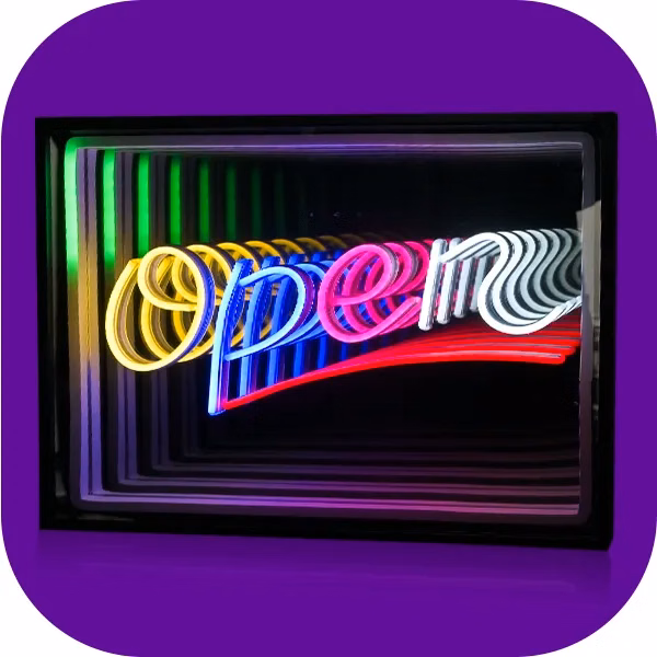 Custom Infinity Mirror Neon Signs
