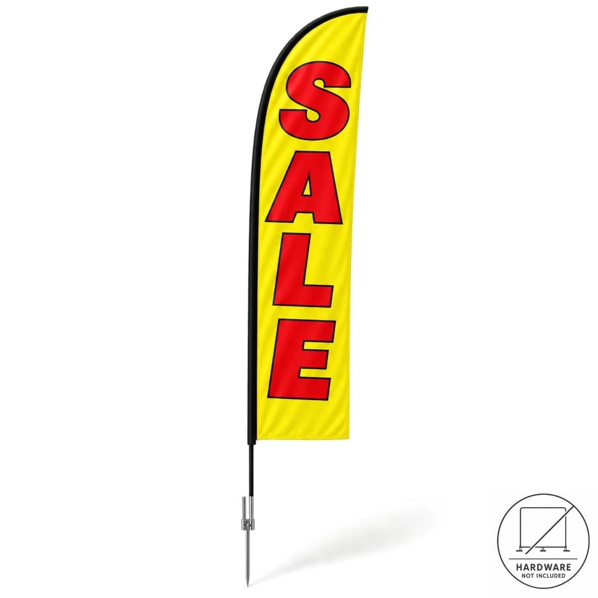 24Hr Express Ship- Replacement Flag for 15' Large Feather Flag Kit, Full Color Graphics Double Sided 1