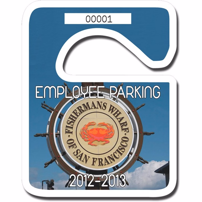 Full Color Plastic Security Hang Tag (2 3/4"x3 1/2")