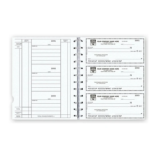 Newport Deskbook Checks, 3-On-A-Page Compact Size 1