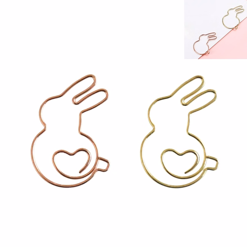 Adorable Bunny Metal Page Clips?CDecorative Bookmark