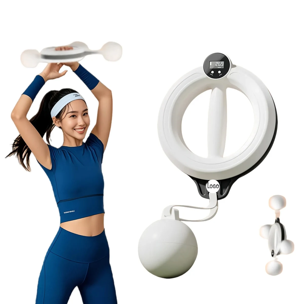 Smart Digital 360 Rotating Arm Slimming Hula Hoop 1