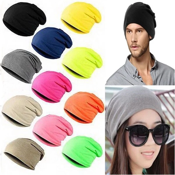 Unisex Baggy Lightweight Hip-Hop Beanie Hat 1