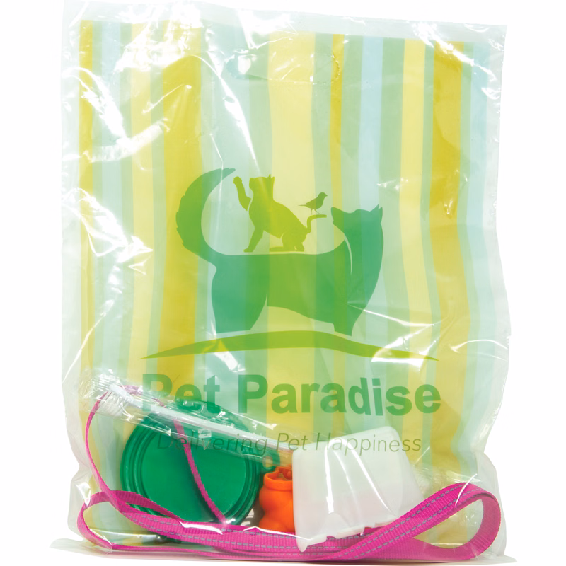 Digital Full Color 1-Sided Clear Plastic Bag (12"x 15")