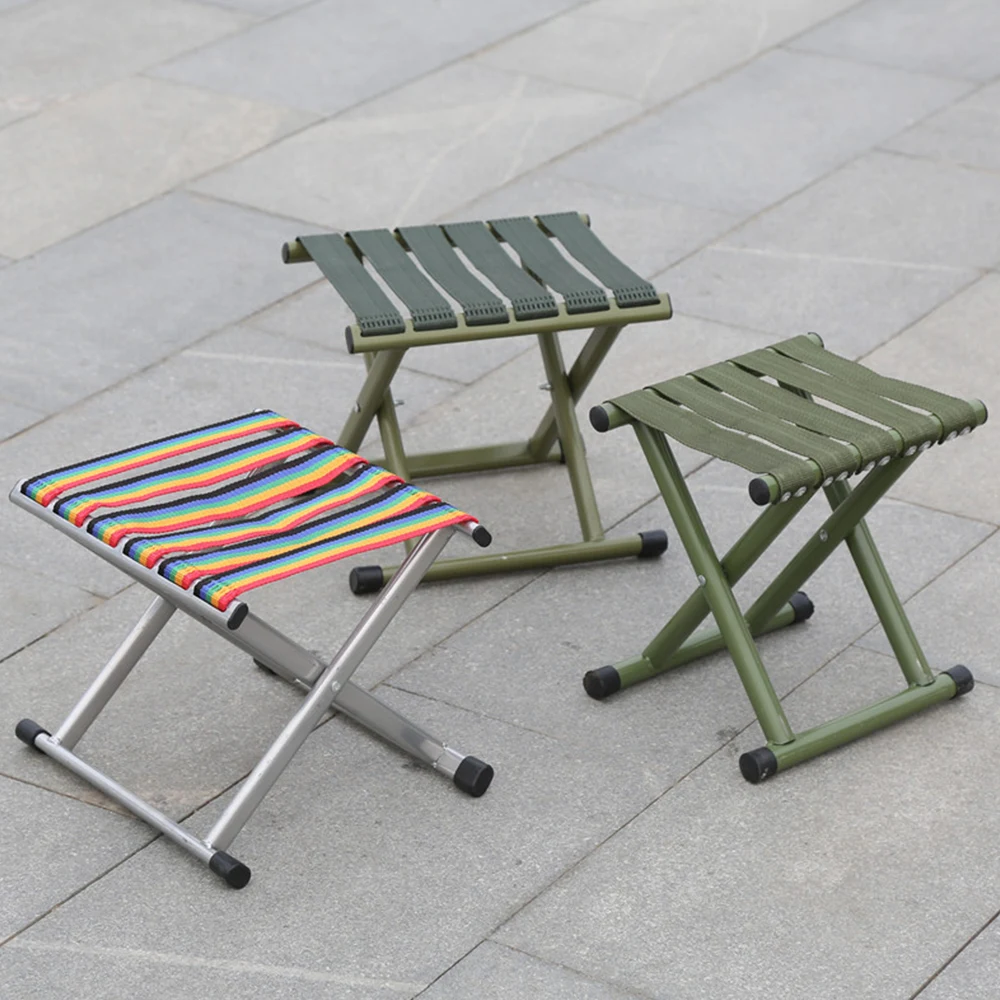 Portable Thickened Military Folding Stool 1