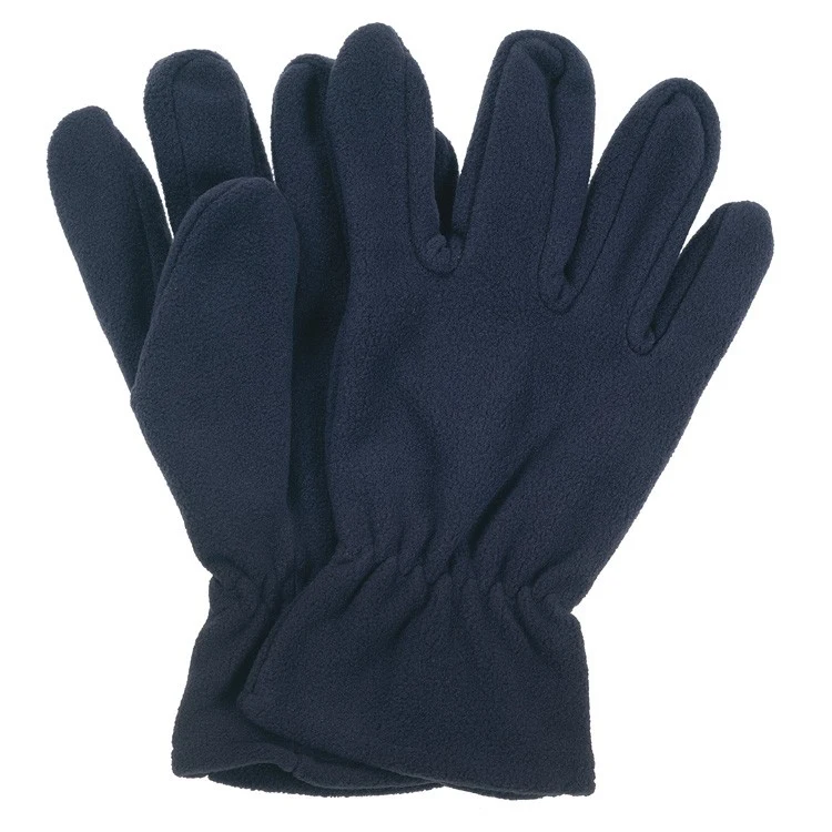 Navy Blue Fleece Gloves 1