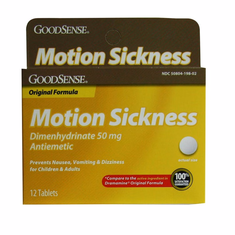 GoodSense Motion Sickness Tablets 12-Count