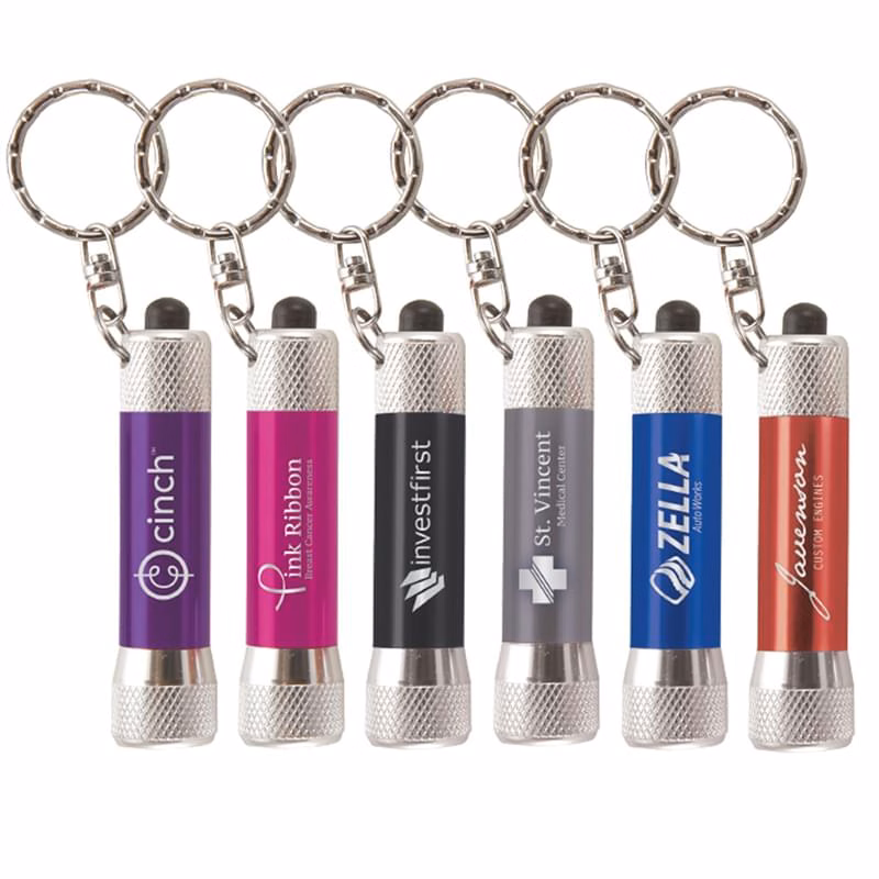 Chroma - Laser Engraved Metal LED Flashlight with Keyring