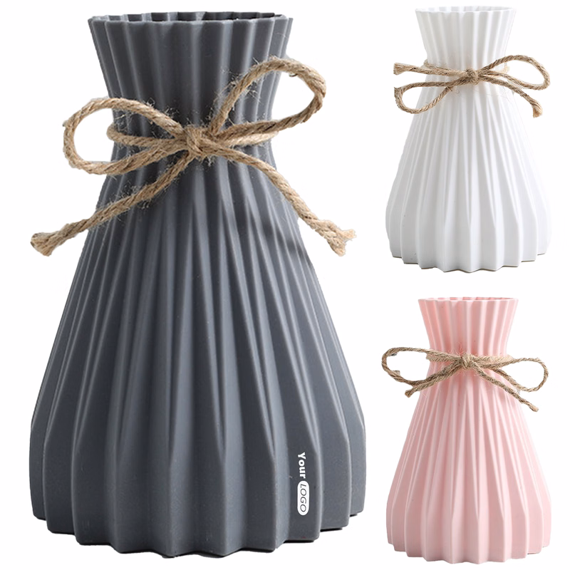 Plastic Flower Arrangement Simulation Vase