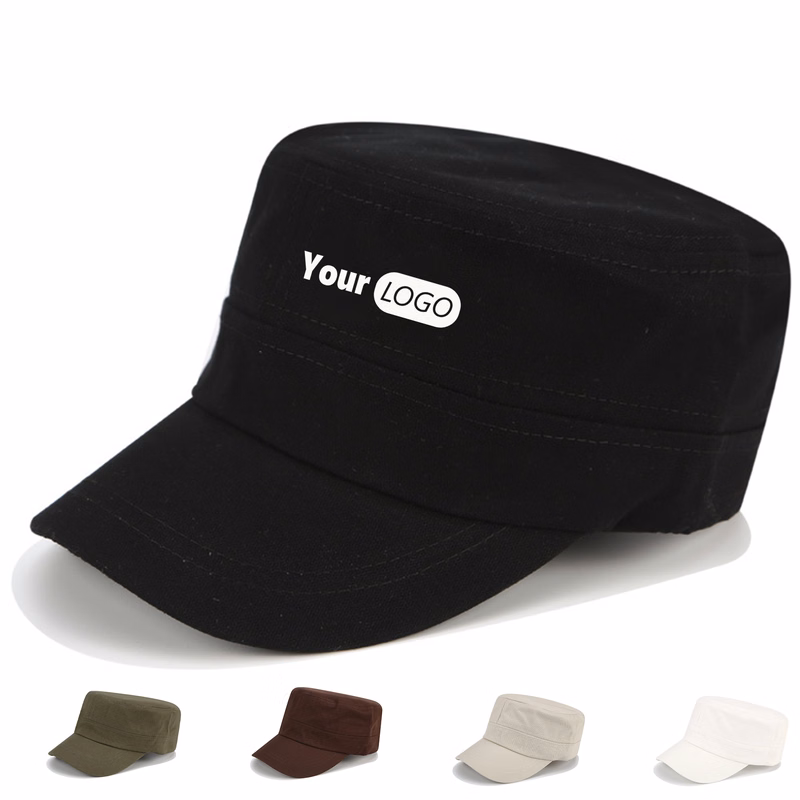 Cotton Summer Simple Monochrome Flat Hat For Men