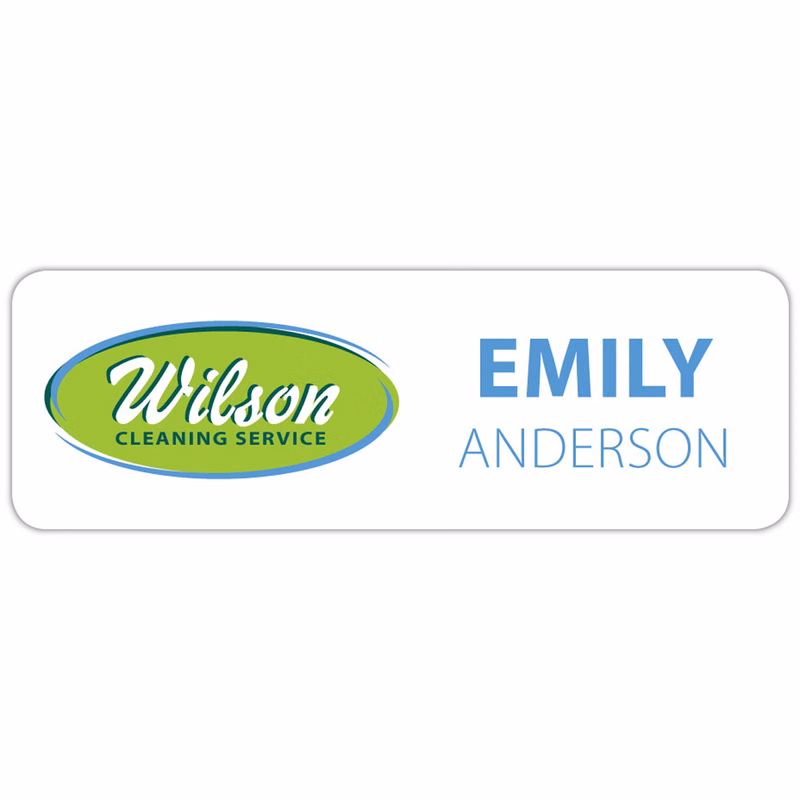 St. Paul Plastic Name Badge (Standard Size 1" x 3")