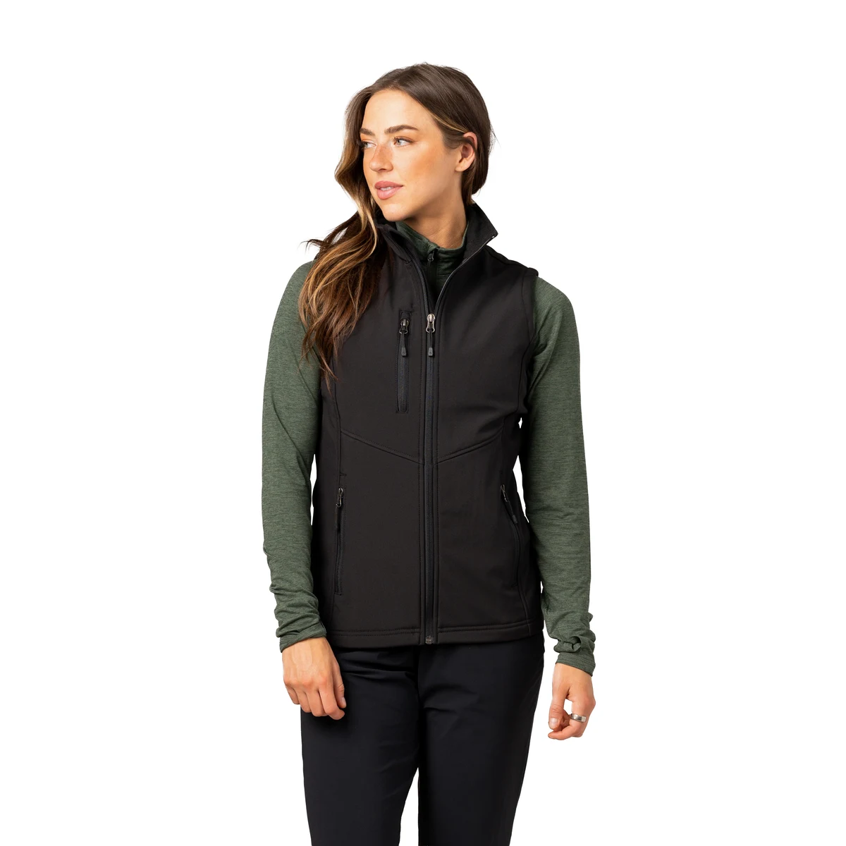 Storm Creek Women's Trailblazer Fleece-Lined Softshell Vest 1
