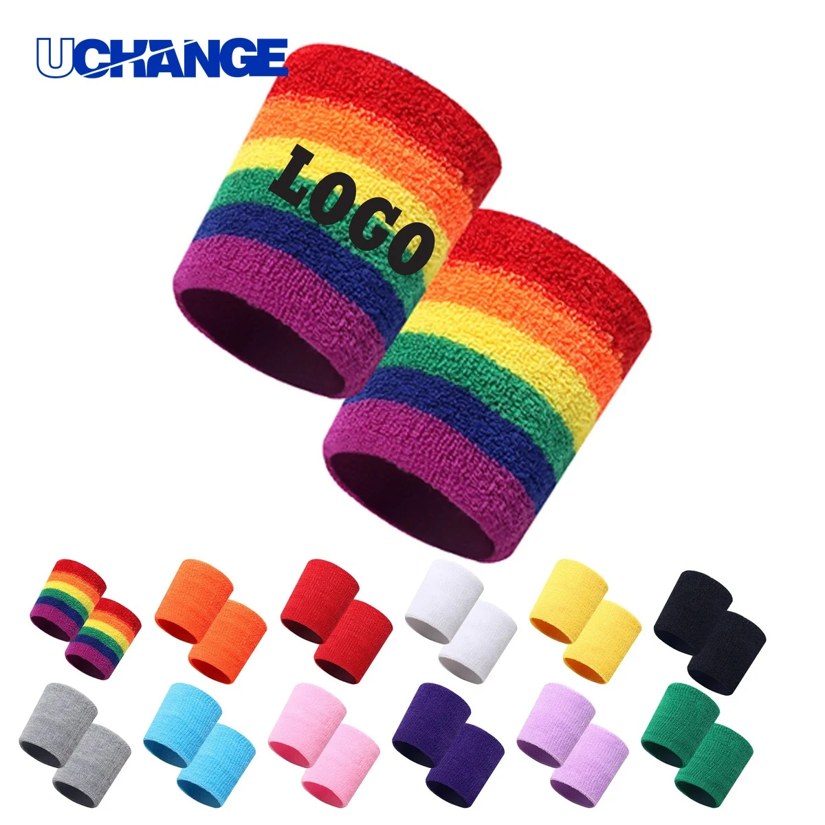 Embroidered Wrist Sweatband for Tennis 1