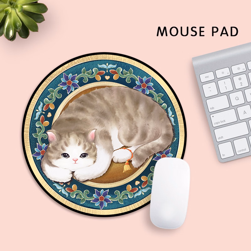 Circular Computer Office Mouse Pad