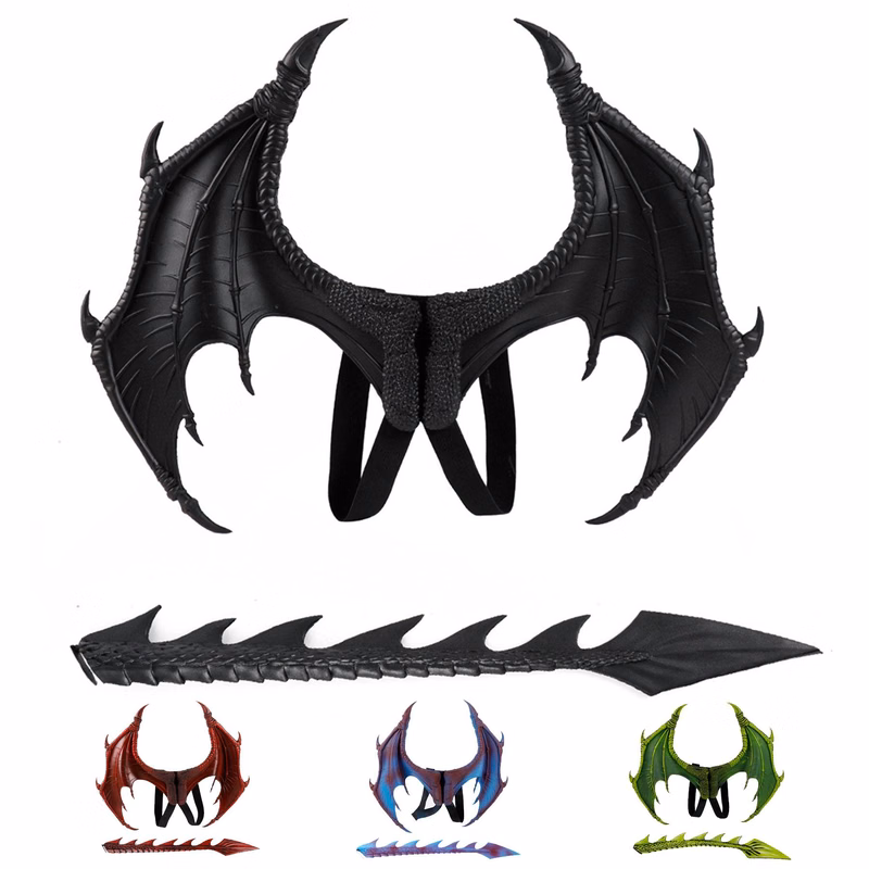 PU Dragon Wing Tail toy set