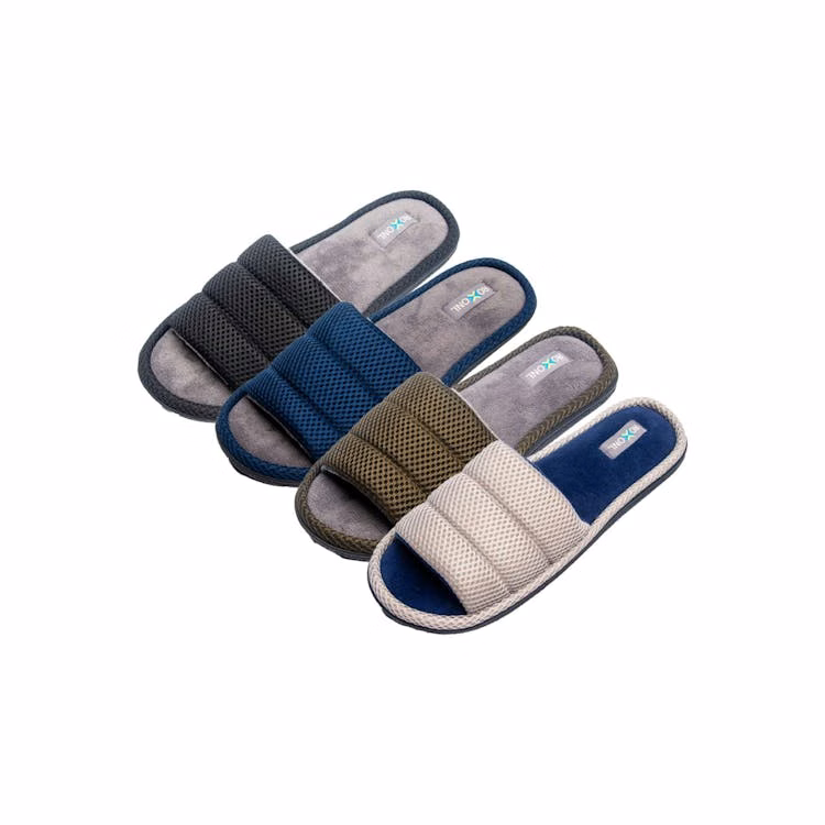 Unisex Plush Open Toe House Slippers Assorted S-2XL