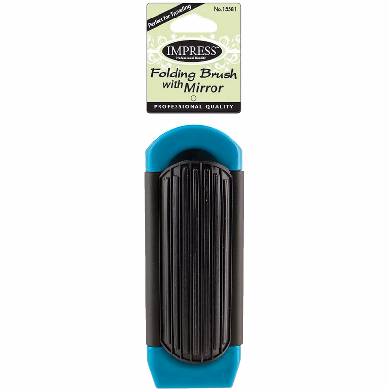 Folding Mirror Brushes - 6.81"