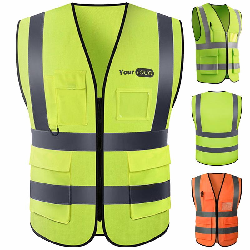 Polyester Multi Pocket Reflective Vest