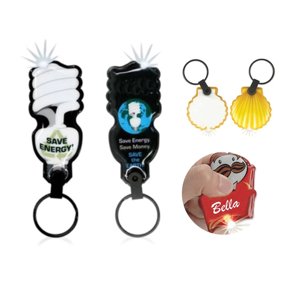 Custom Light-Up Flashlight Keychain 1