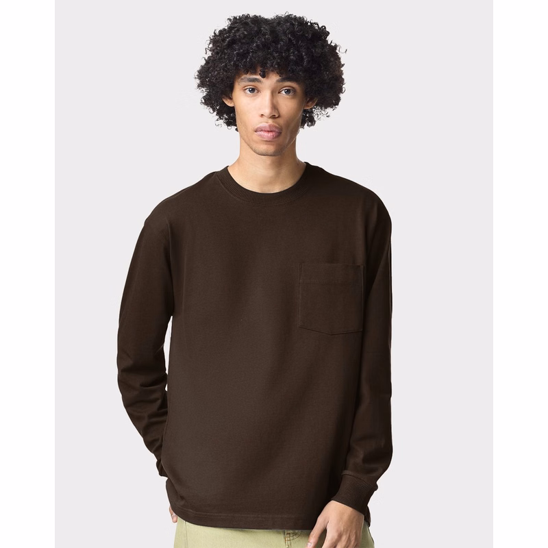 Unisex Super Heavyweight Long Sleeve Pocket Tee - 9410