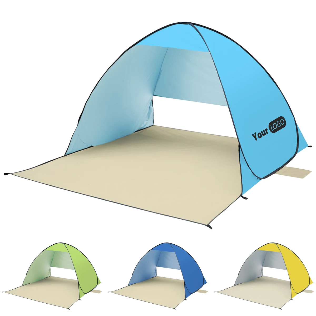 Polyester Sunshade Beach Tent 1
