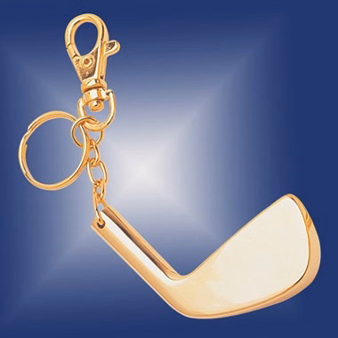 BRASS GOLF CLUB KEY RING