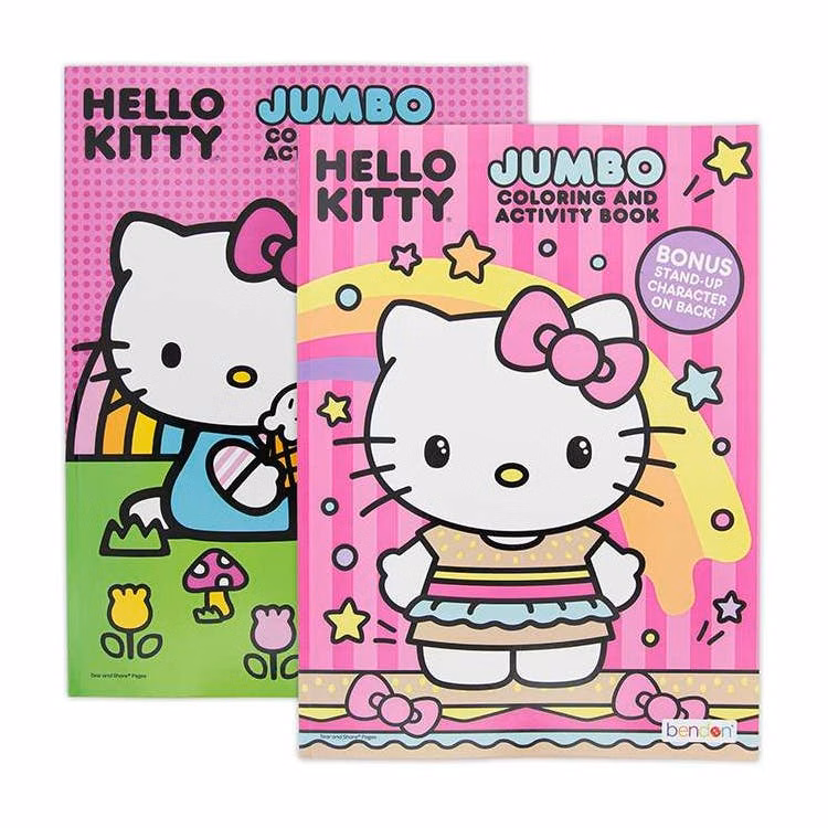Hello Kitty Jumbo Coloring Book - Two Assorted 80 Pages
