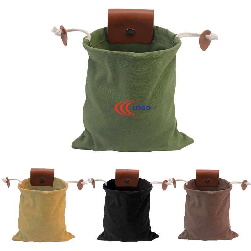 Outdoor Canvas Foraging Bag Fruit Picking Portable Waist Bag