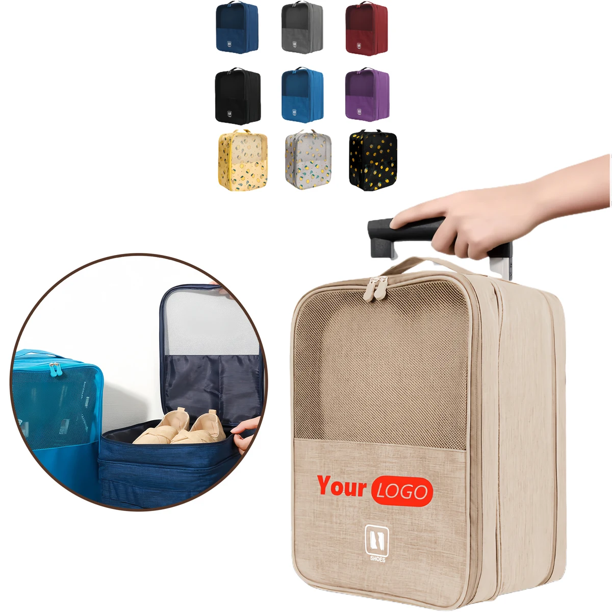 Cationic Fabric Travel Shoe Bag 1