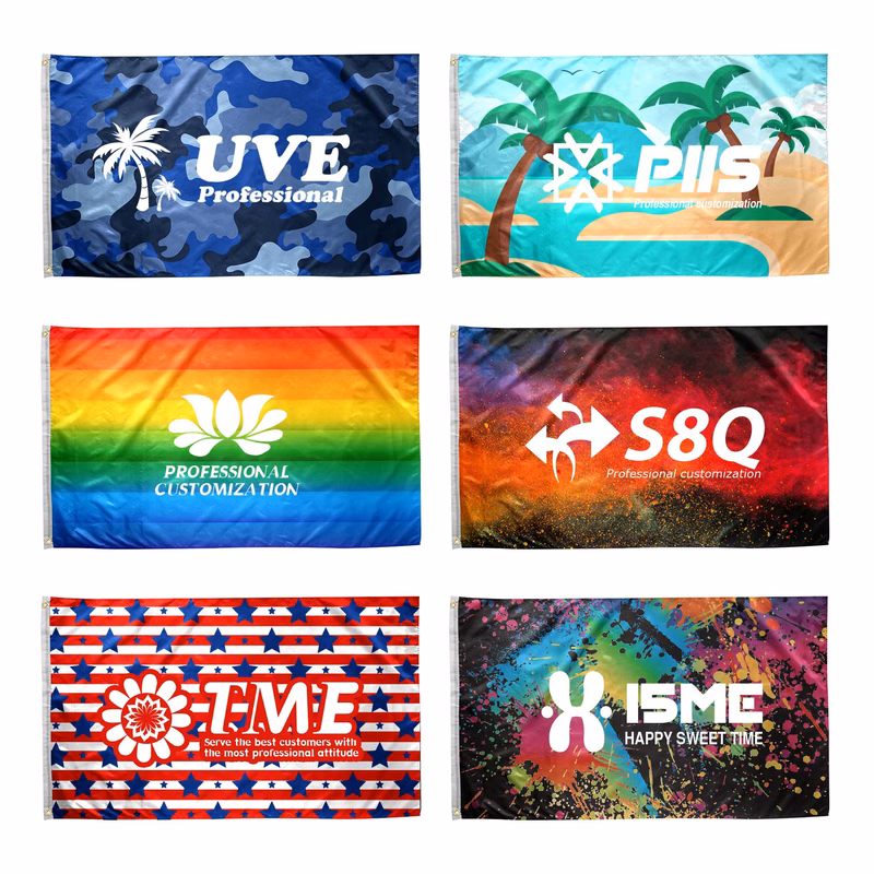 3' x 5' FT One Layer Custom Marking Flag