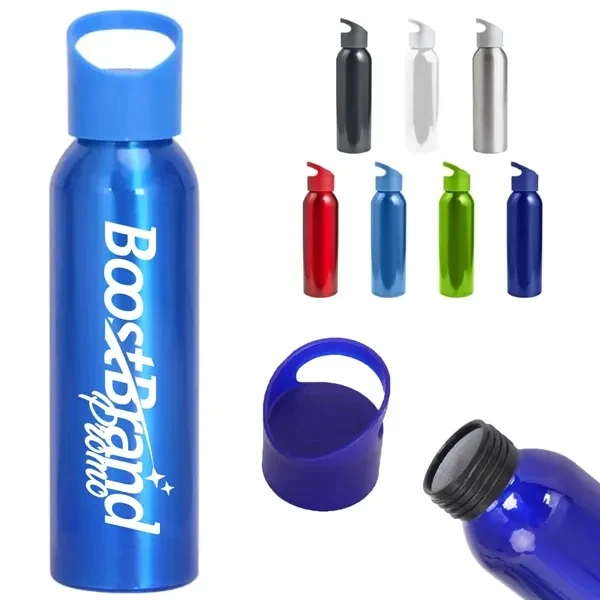 Custom Aluminum Wide Mouth Sports Water Bottle — Eco-Friendly Hydration Gear, custom water bottle with logo imprint 1