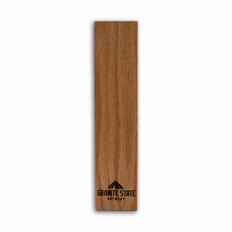 Wooden Rectangle Tap Handle - 9"h x 2"w x 75"d