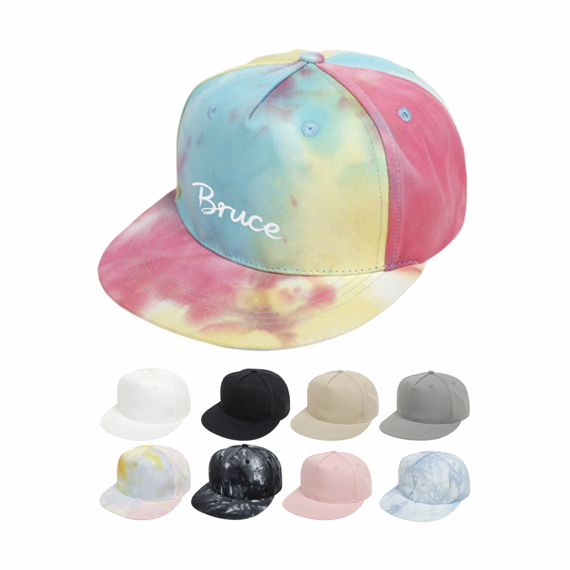 Toddler Tie-Dye Hip Hop Baseball Cap Flat Brim
