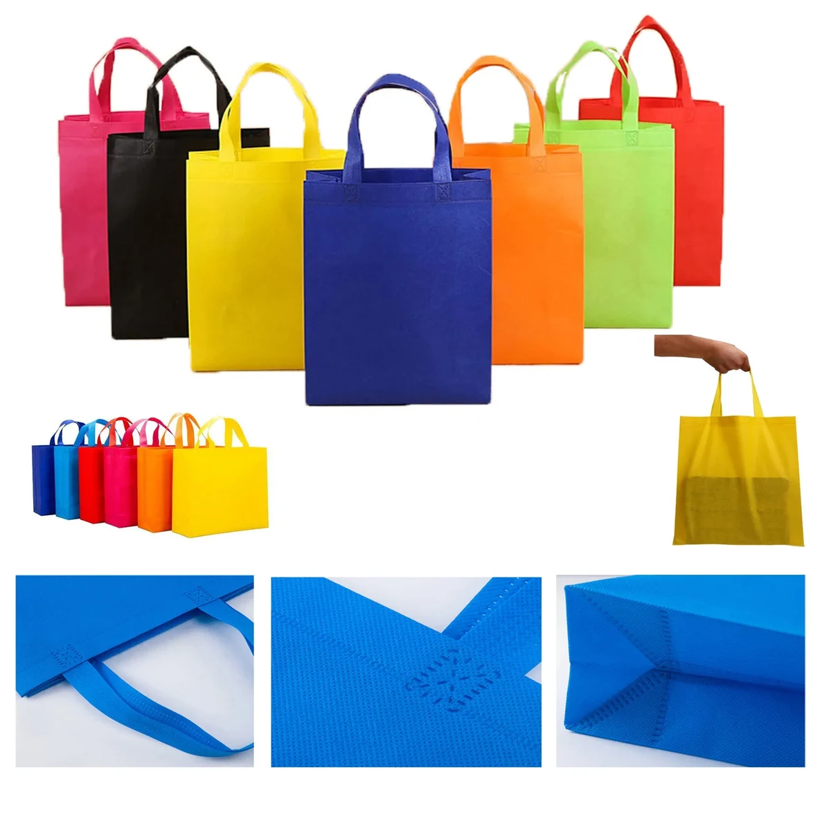 Shopping Non-woven Tote Bag With Handles 1