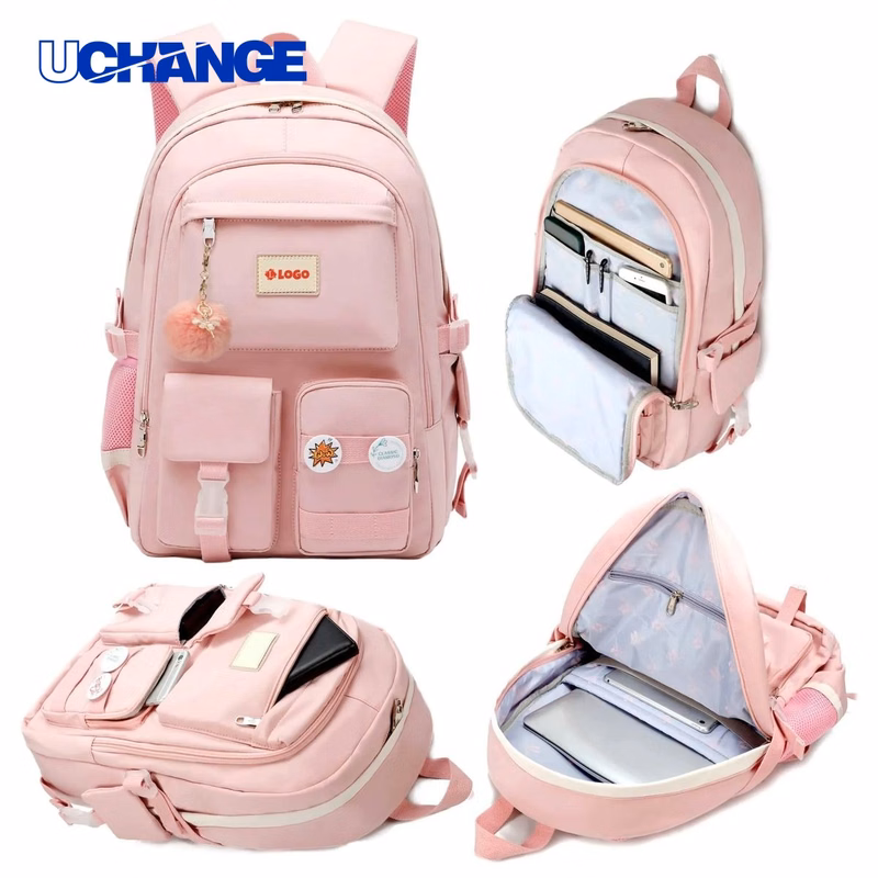 Pom-Pom Nylon Polyester Backpack Organizer