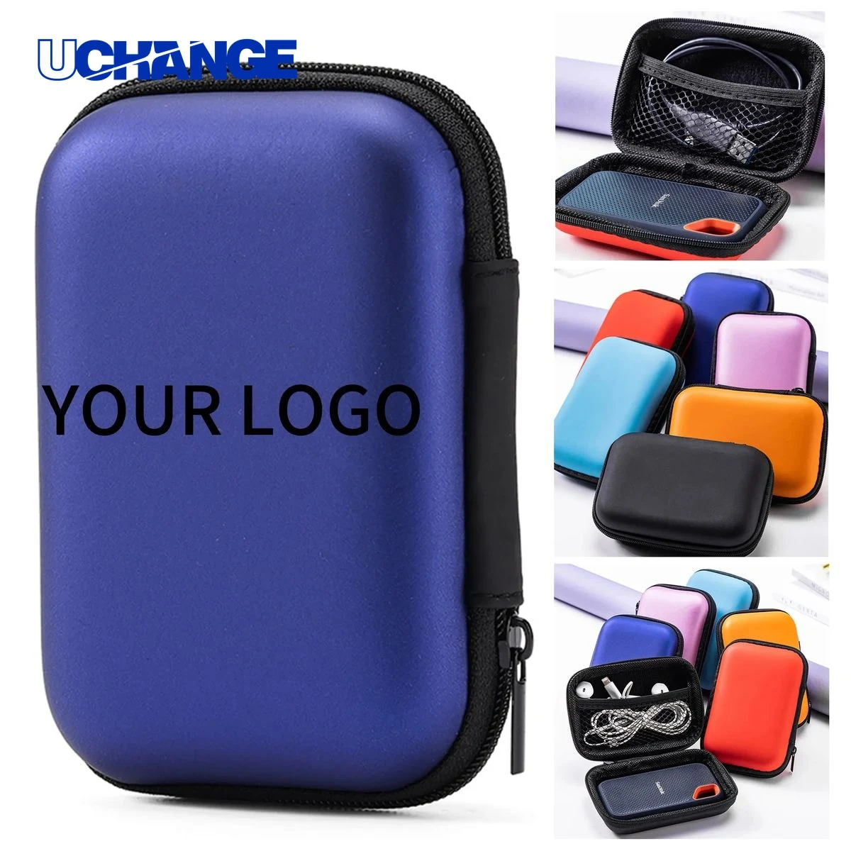 Shock Resistant EVA Headphone Bag Case for Travel 1